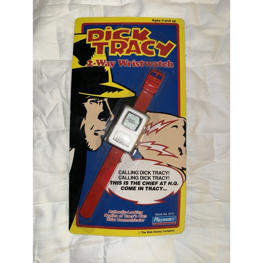 Vintage 1990 Dick Tracy Playmates 2 way wristwatch Sealed in‎ original Packaging